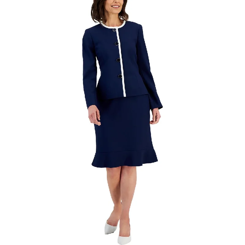 The Epitome Of Modern Women's Fashion Womens 2 PC Long Sleeve Four-Button Suit