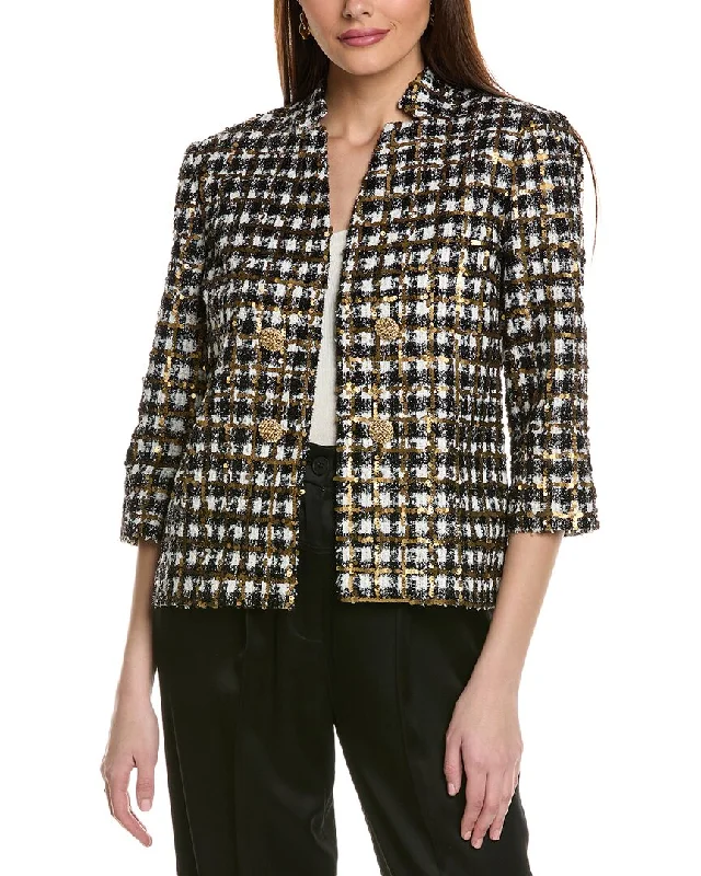 The Latest Trends St. John Embroidered Tweed Jacket