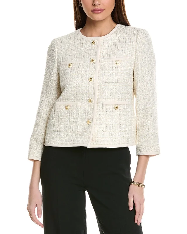 Hot Styles Anne Klein Tweed Wool-Blend Jacket