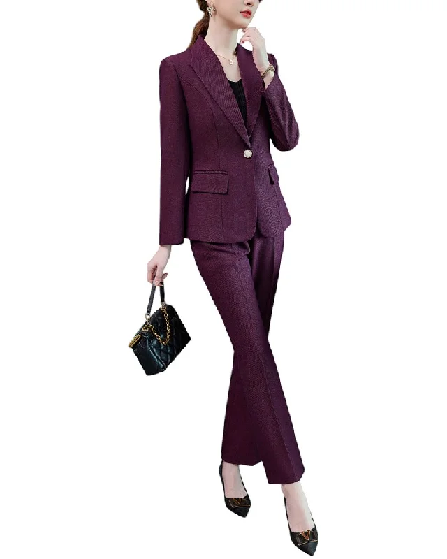 Discount Extravaganza Bossy Chic 2pc Blazer & Pant Set