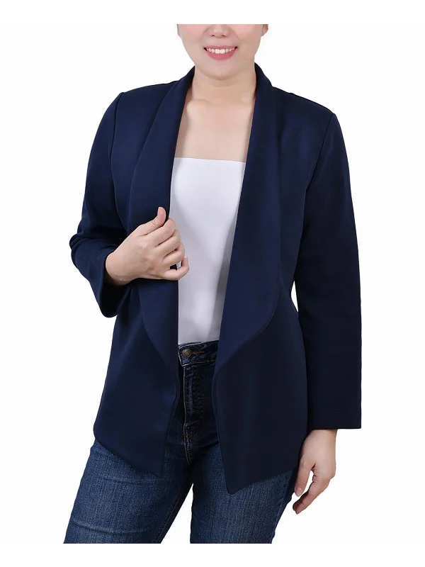 Insane Discount Onslaught Petites Womens Drapey Business Open-Front Blazer