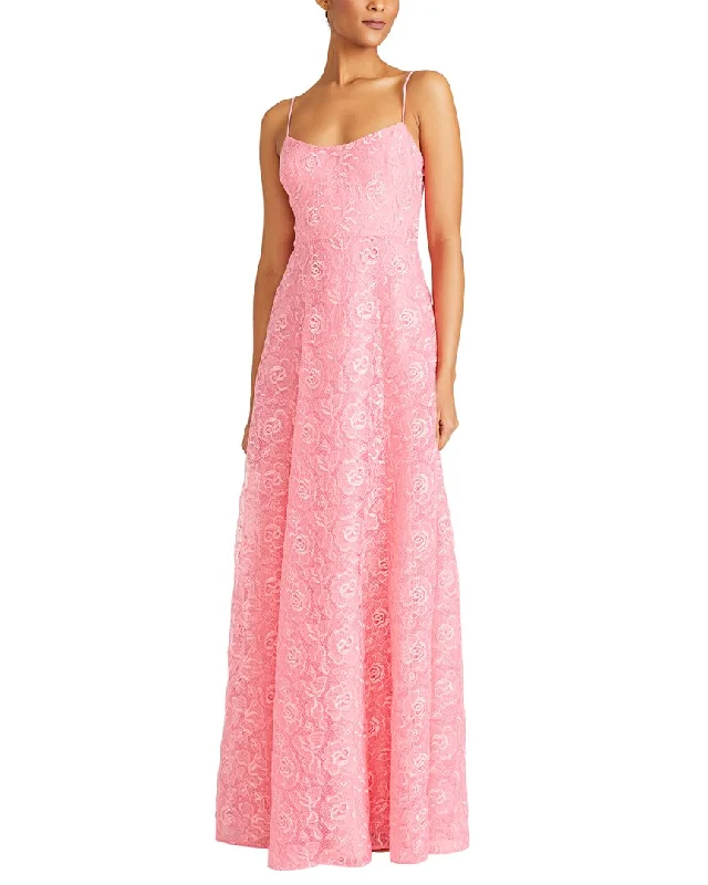 Seasonal Trends ML Monique Lhuillier Linda Lace Maxi Dress