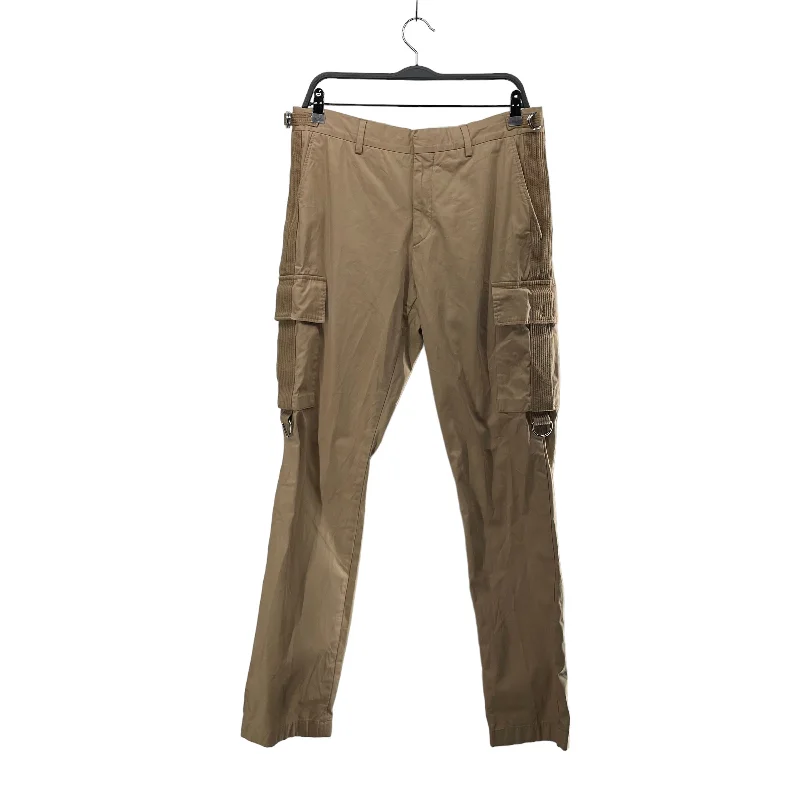 Trendy Pulse BURBERRY/Straight Pants/48/Cotton/KHK/CARGO STRAPS