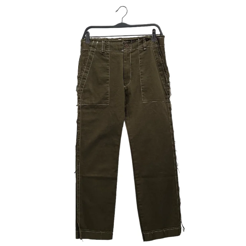 Essentials On Sale UNDERCOVER/Straight Pants/M/Cotton/GRN/Green Fray Pants