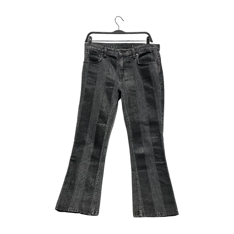 Budget Friendly Alexander Wang/Straight Pants/27/Stripe/Denim/BLK/