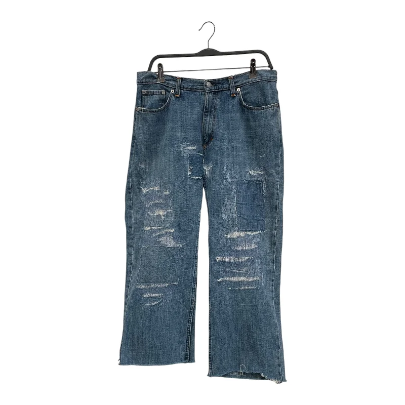 Artful Design Walter Van Beirendonck/W.< Kiss The Future Distressed Cropped Jeans/31