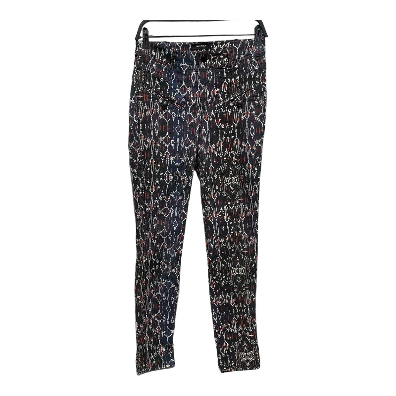 Vintage Retro Party Wear ISABEL MARANT/Skinny Pants/38/All Over Print/Cotton/BLU/all over print pants