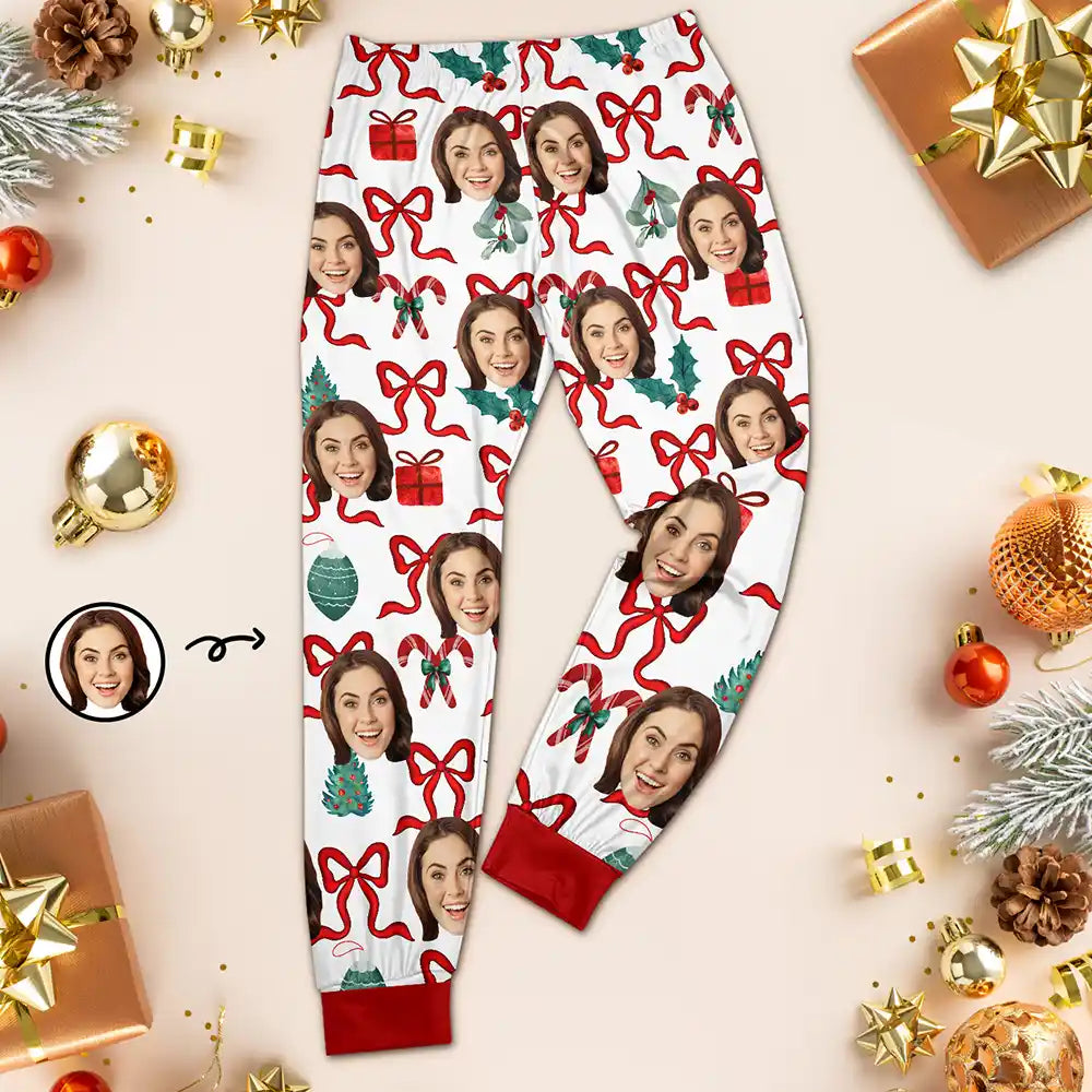 Cutting Edge Fashion Custom Photo Girly Christmas - Personalized Pajama Pants