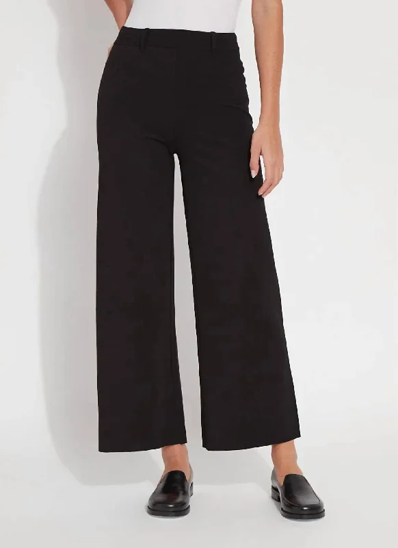 Evening Elegance Erin Hi Waist Ponte Pants In Black