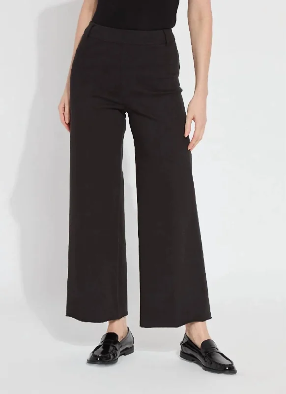 Day-To-Night Styles Erin Hi Waist Wide Leg Denim Pants In Midtown Black