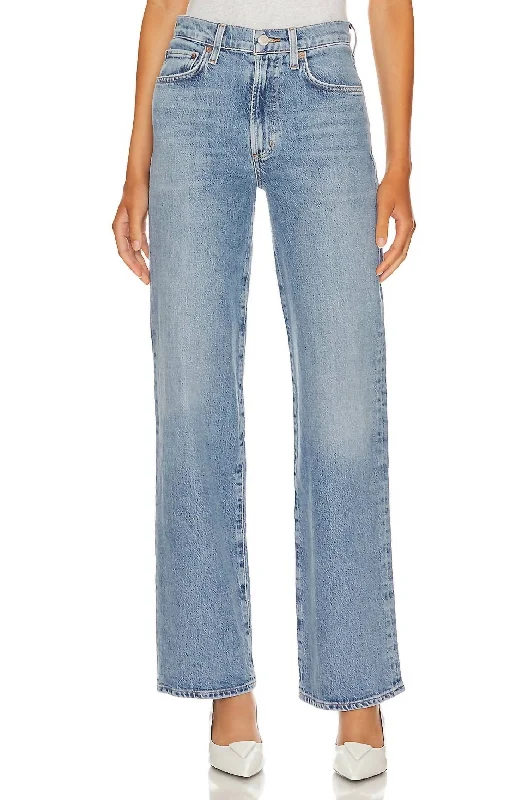 Special Occasion Wear Harper Mid Rise Wide Straight Jeans In Flash