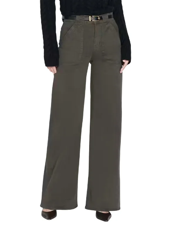 Romantic Date - Night Ensemble Modern Pocket Pant In Rich Military