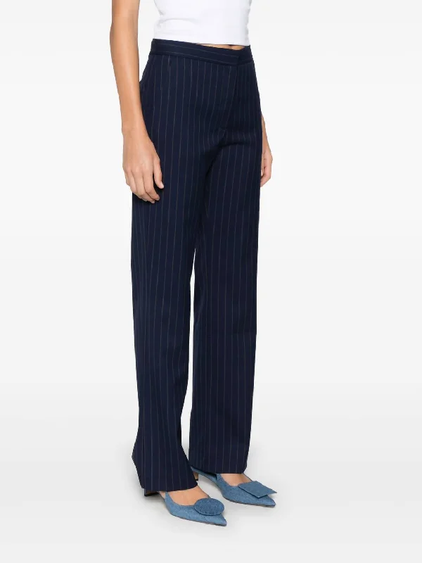 Graceful Cut Nene Pant In Seabornepinstripe