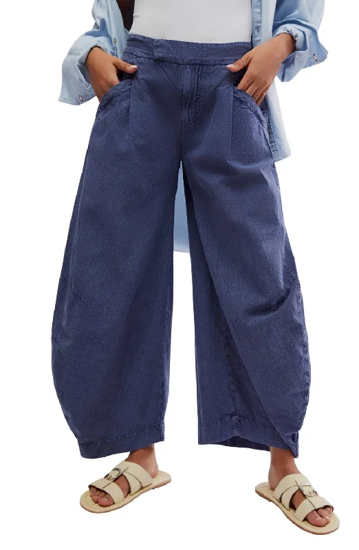 Luxury Fashion Teagan Washed Barrel Trouser In Midnight Rain