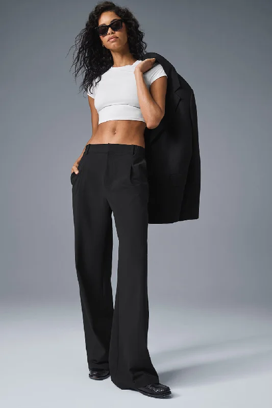 Trend Alert High-Waist Pursuit Trouser (Long) - Black