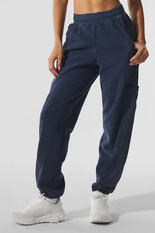 Hot Brand Discounts Polar Fleece Wintry Mix Pant - Navy