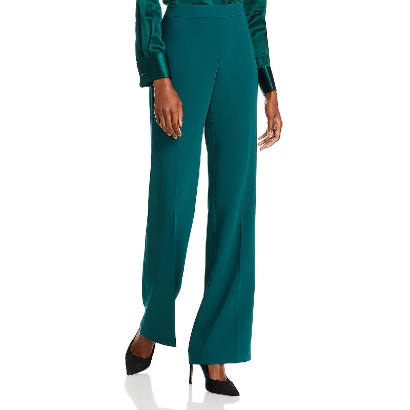 Elegant Style Womens High Rise Business Wide Leg Pants